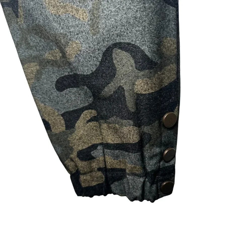 Veronica Beard 'Field Cargo'Camouflage Pants‎  Woll Blend size 6 $395